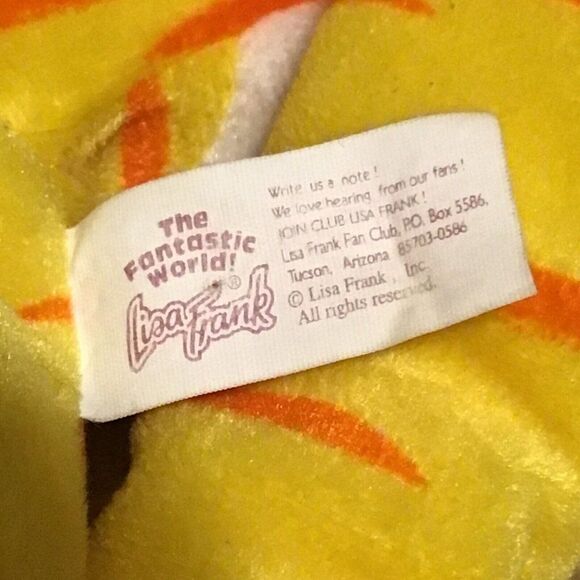 Vintage Lisa Frank Sunflower 23” Yellow Cat Plush 1998 - Picture 7 of 12